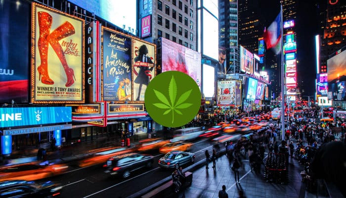 cannabis sign in new york