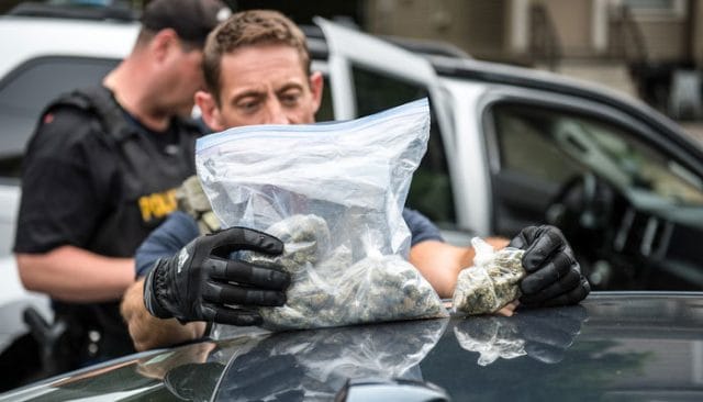 Is Marijuana Legal in Ohio police showing cannabis arrest